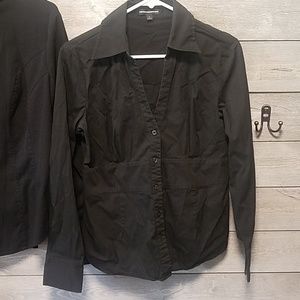Express Tops - 2 black long sleeve button ups Express Tops - 2 black long sleeve button ups